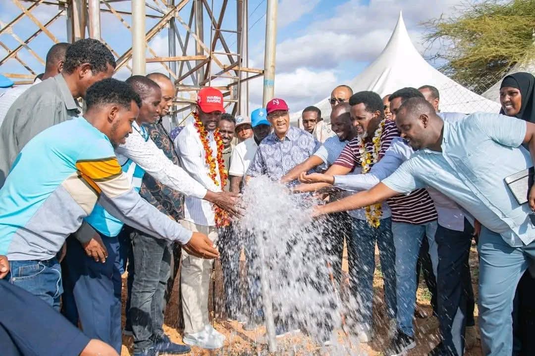 Celebration as a new GAWASCO borehole begins supplying water