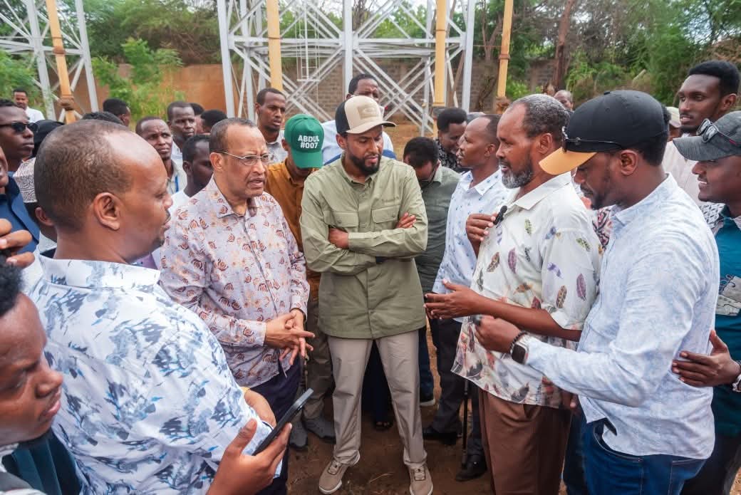 Water infrastructure inspection by GAWASCO project staff