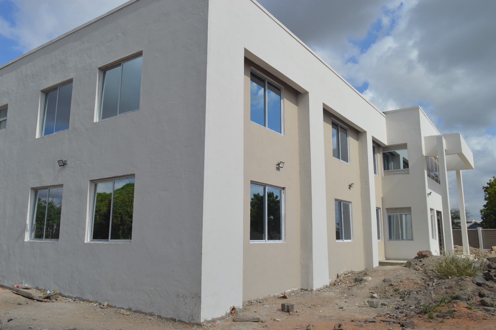 Front view of the GAWASCO office building in Garissa